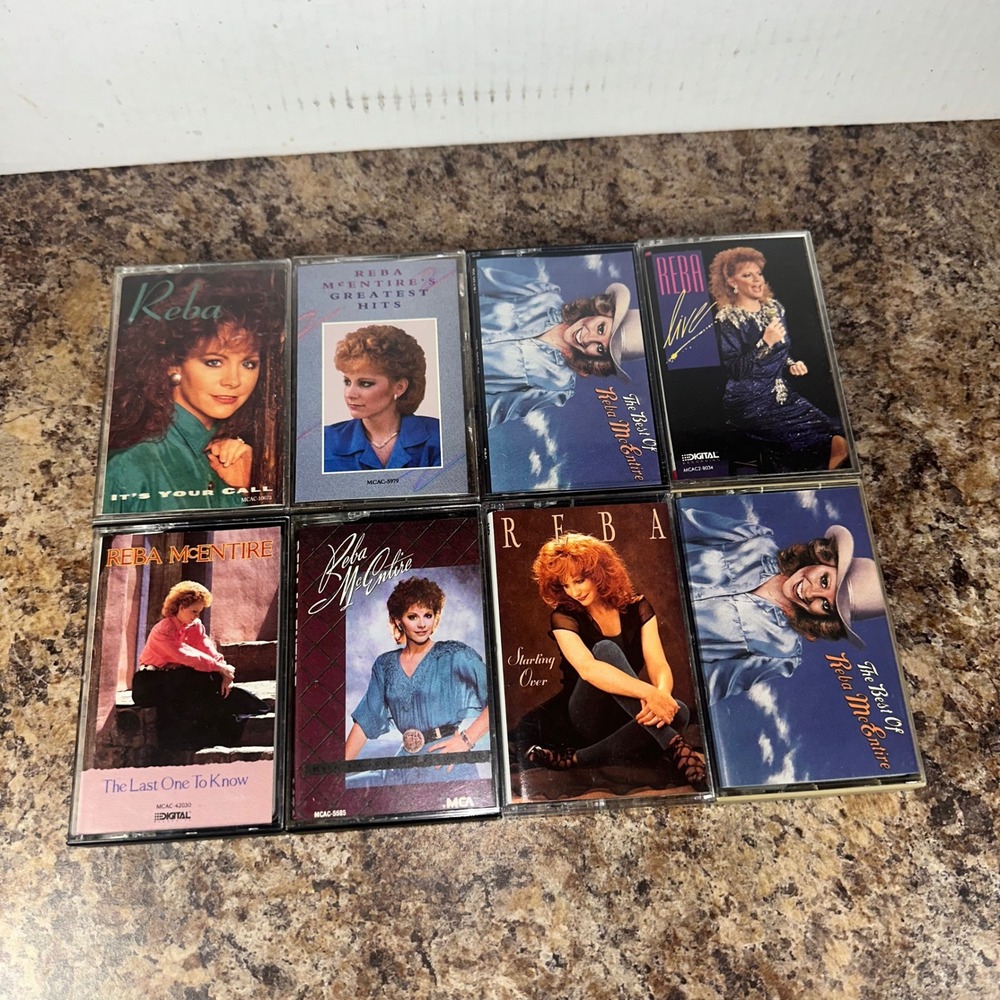 Reba McEntire Cassette Tapes Lot of 8 Country Music Collection